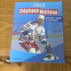 Hockey Star & Activist Book - Blue and Red Cover